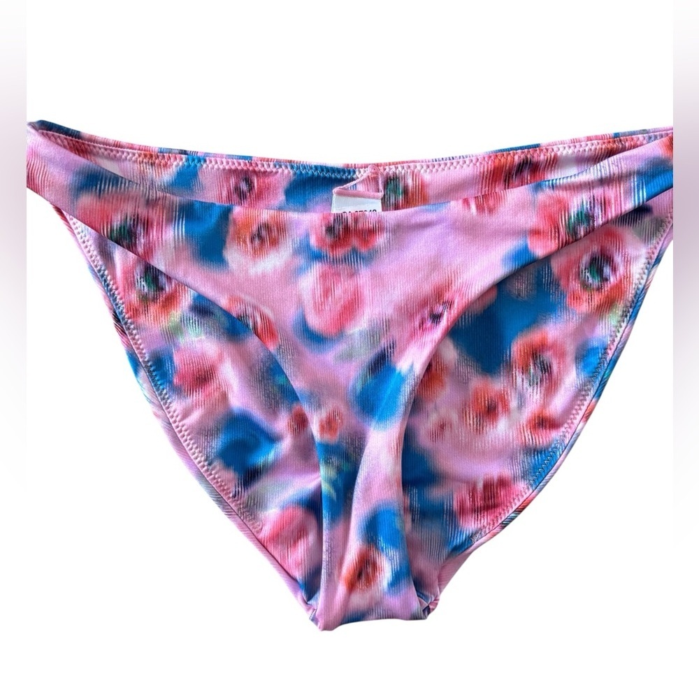 Peixoto Pink Blue Floral Bikini Bottom